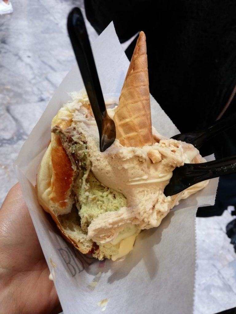 brioche con gelato